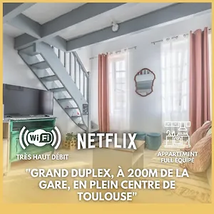 Appartement Grand Duplex Centre - Gare, Toulouse